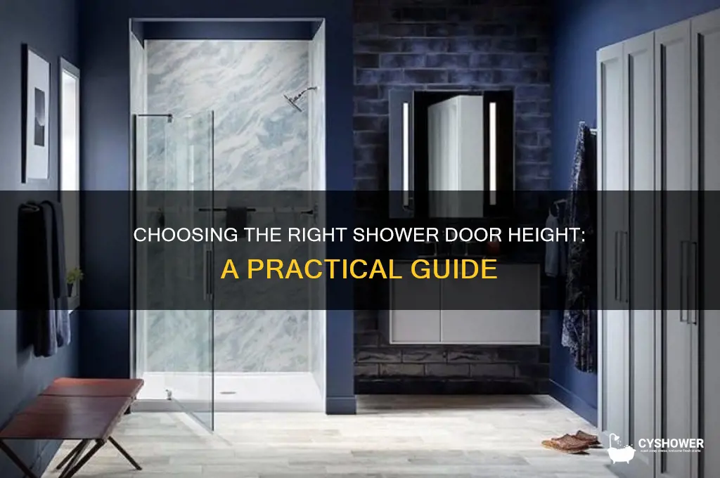 what hegiht for shower door