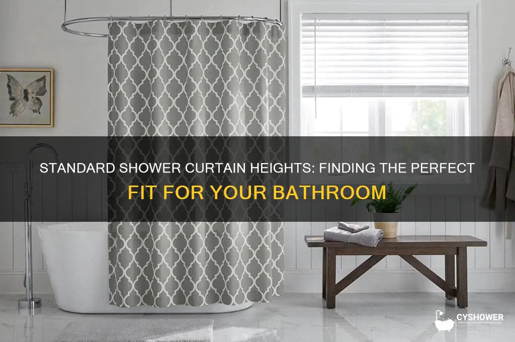 what height do shower curtains come in