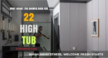 Choosing the Right Tub Shower Door Height for 22-Inch Tubs