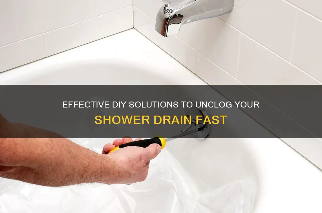 what helps unclog a shower drain