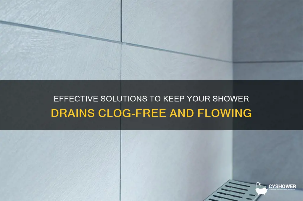 what helps with shower drains