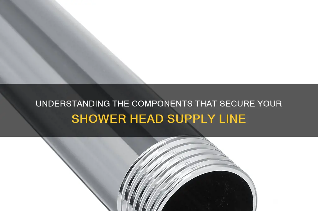 what hold a shower head supply line