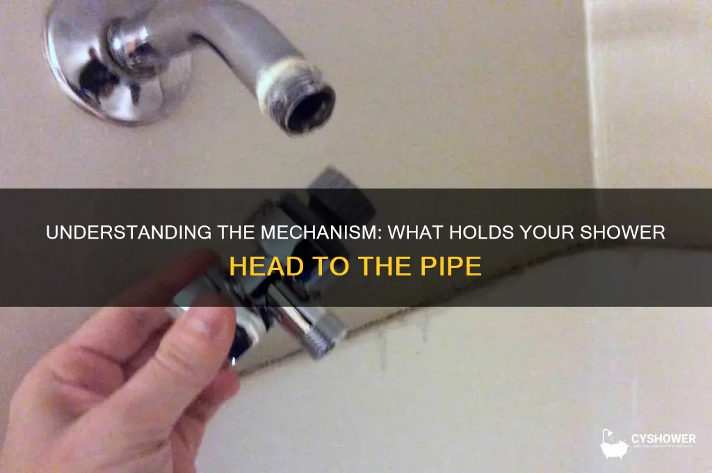 what holds the shower head to the pipe