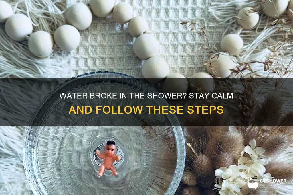 what if my water broke in the shower