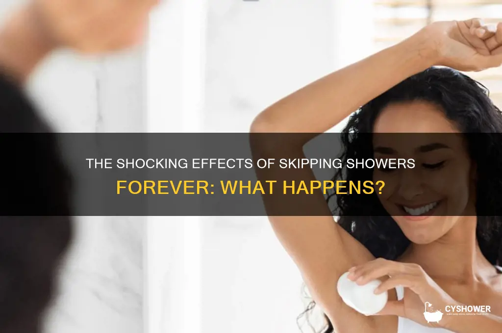 what if you never take a shower