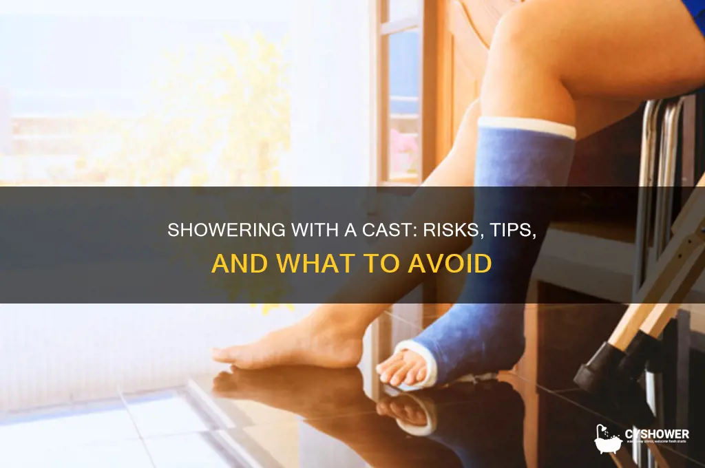 what if you take a shower with a cast