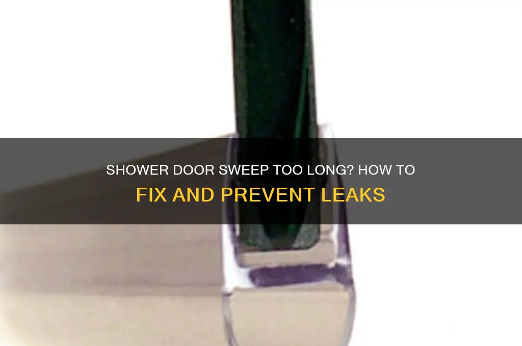 what if your shower door sweep is too long