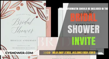 Essential Details to Include in Your Bridal Shower Invitation