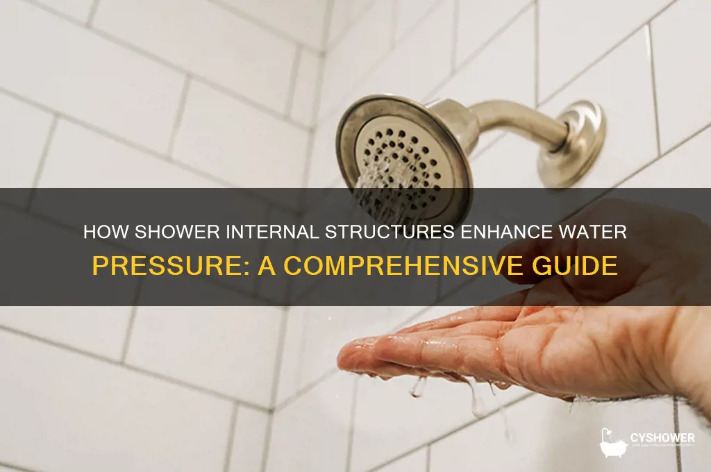 what internal structures allow for higher water pressure in shower