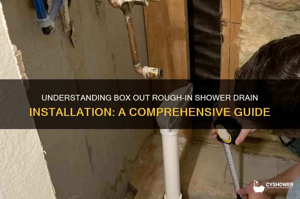 what is a box out on rough in shower drain