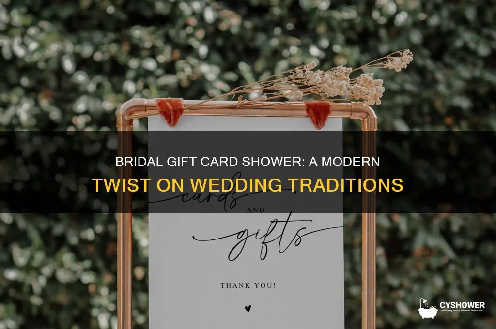 what is a bridal gift card shower