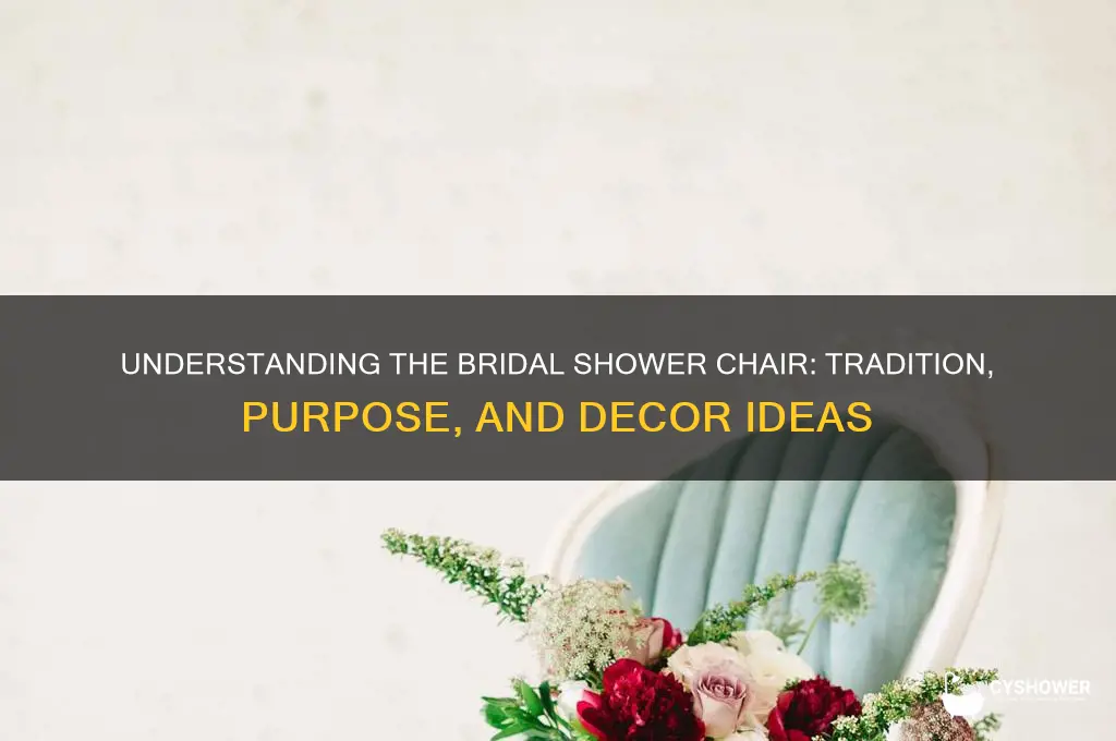 what is a bridal shower chair