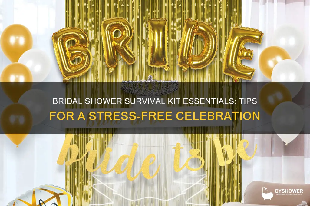 what is a bridal shower suvival kit