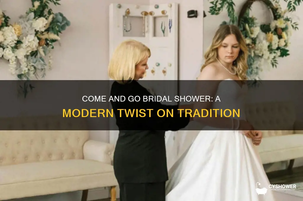 what is a come and go bridal shower