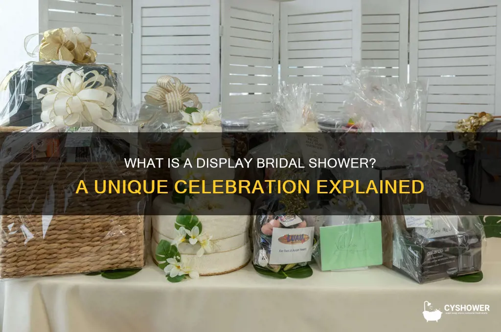 what is a display bridal shower