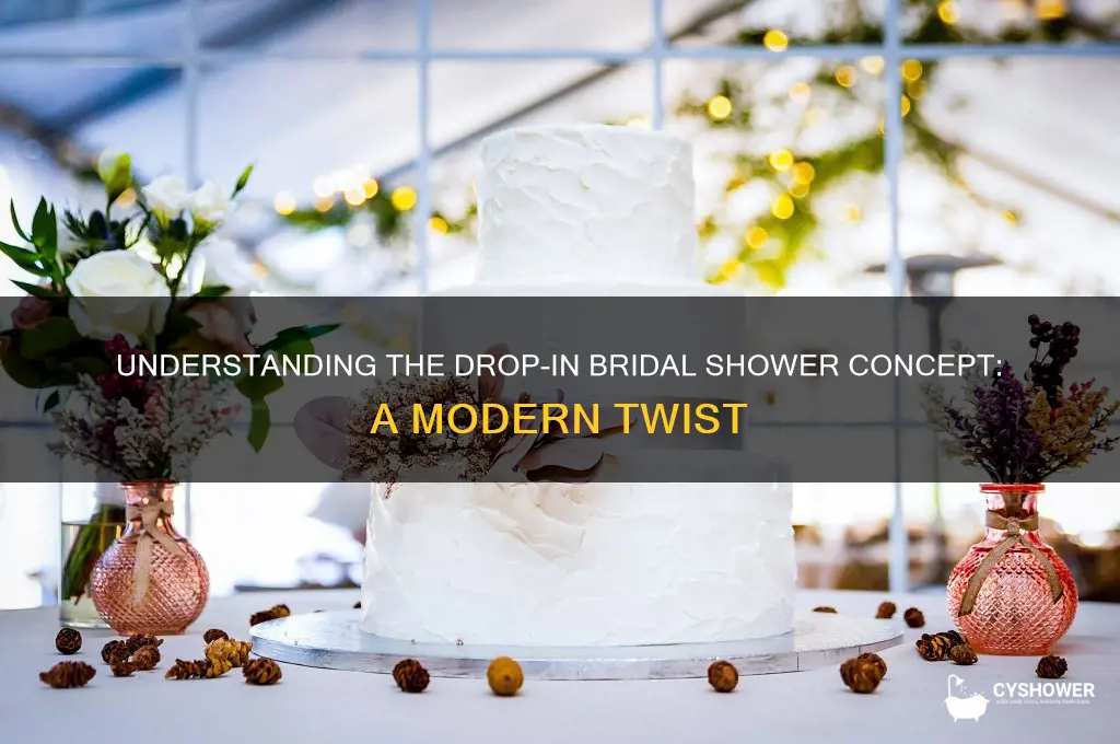 what is a drop in bridal shower
