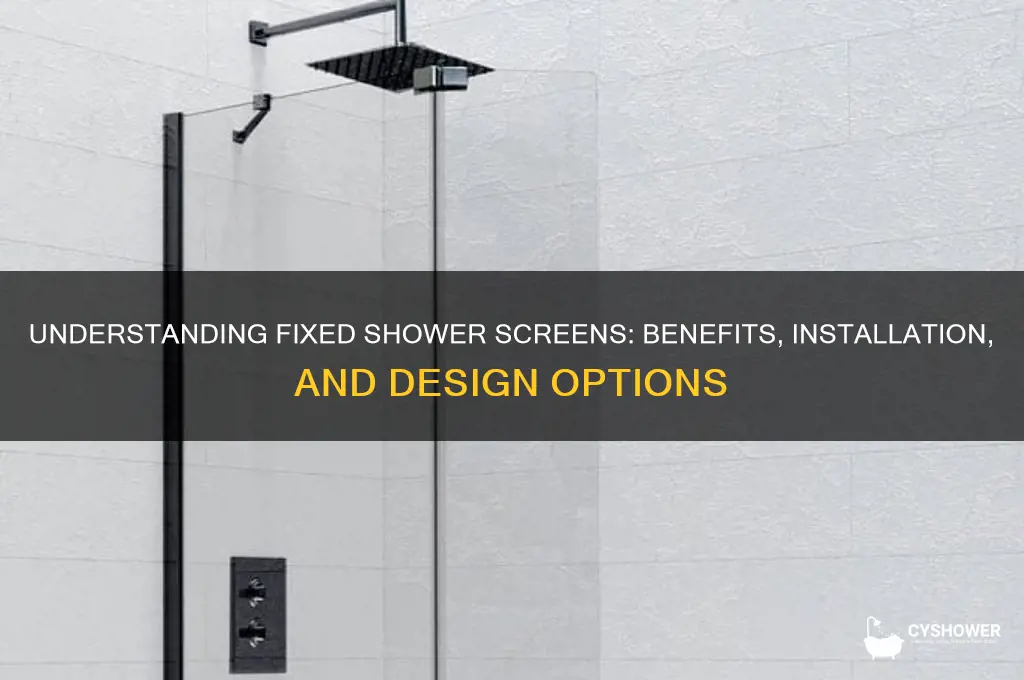 what is a fixed shower screen
