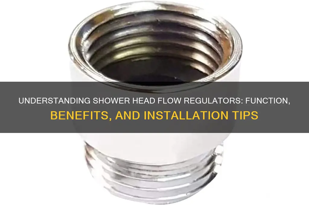 what is a flow regulator in a shower head
