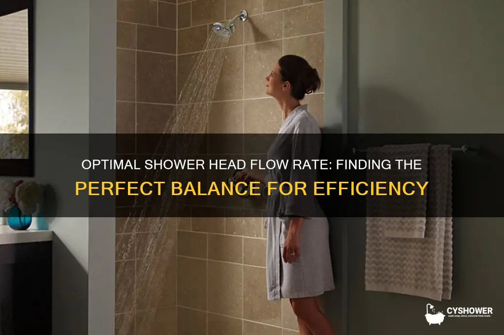 what is a good flow rate for shower head