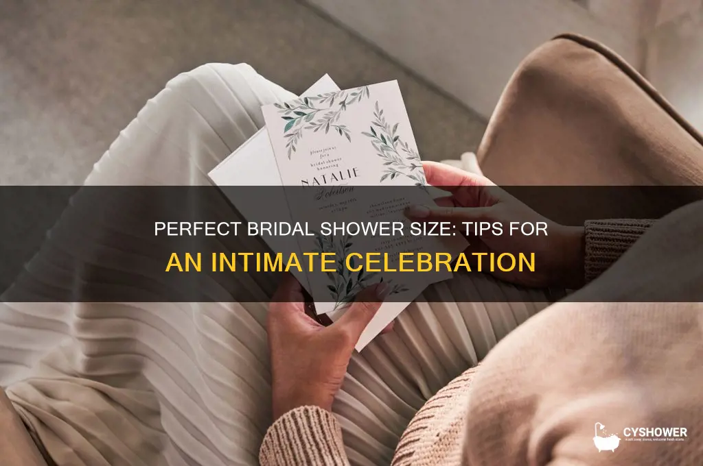 what is a good size bridal shower