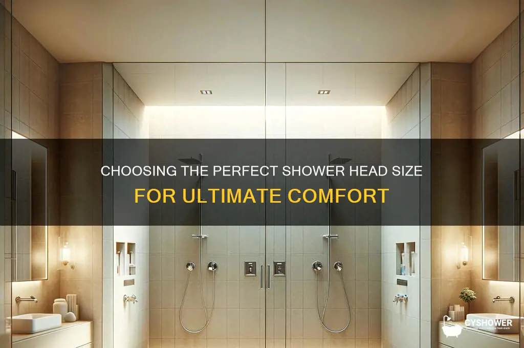what is a good size shower head