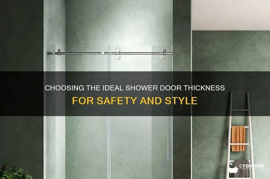what is a good thickness for a shower door