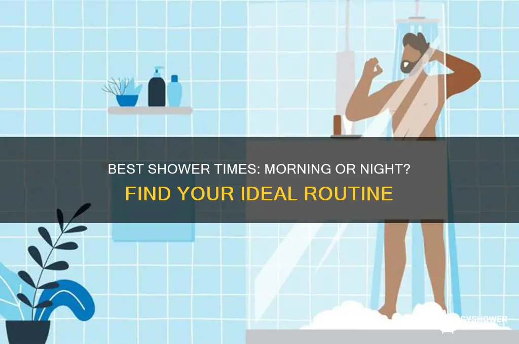 what is a good time to take a shower