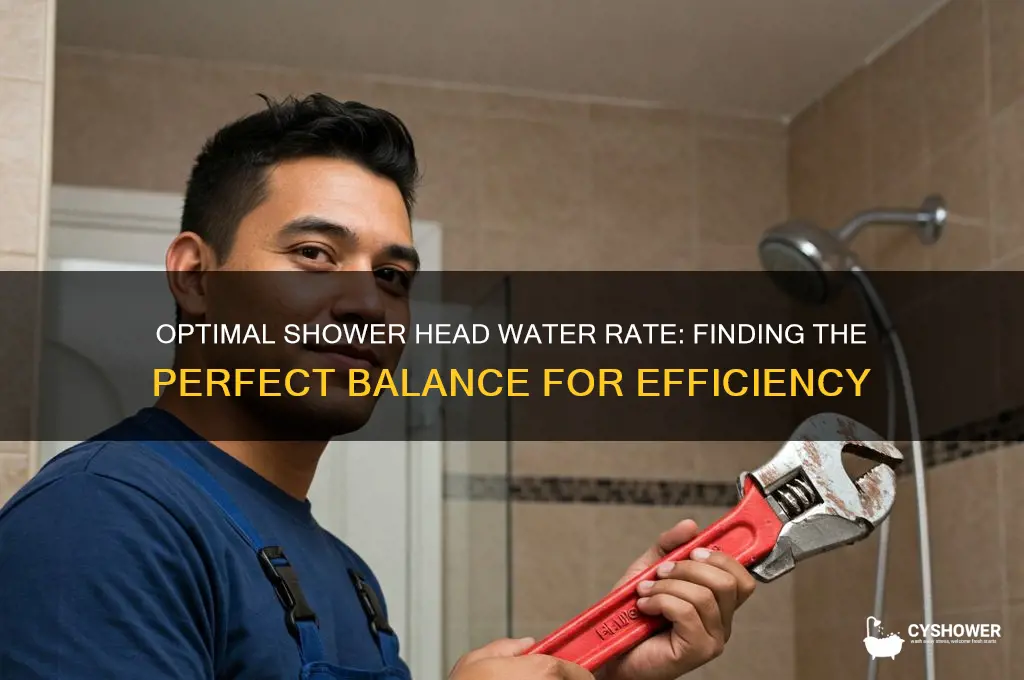 what is a good water rate for a shower head