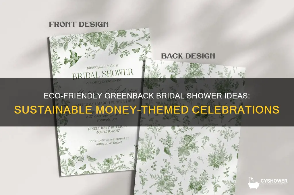what is a greenback bridal shower