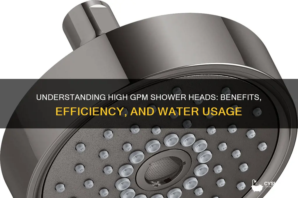 what is a high gpm shower head