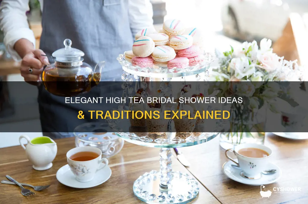 what is a high tea bridal shower