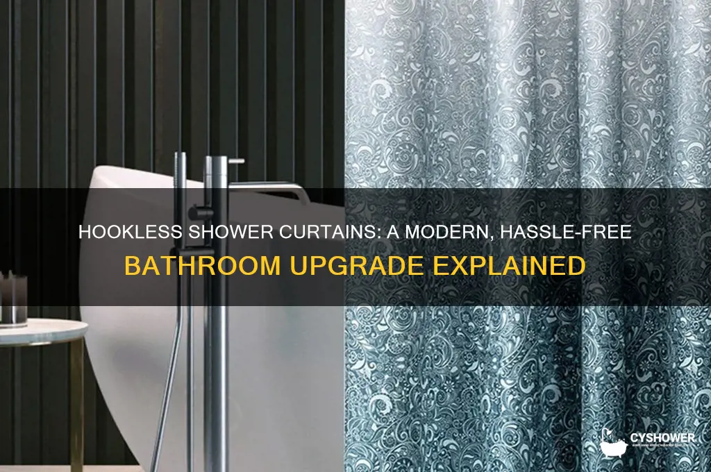 what is a hookless shower curtain