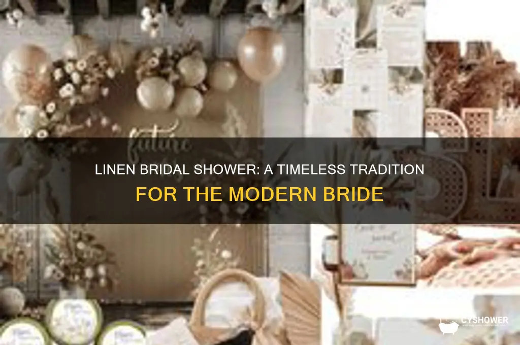 what is a linen bridal shower