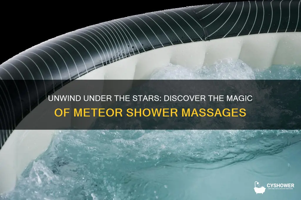 what is a meteor shower massage