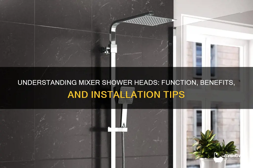 what is a mixer shower head