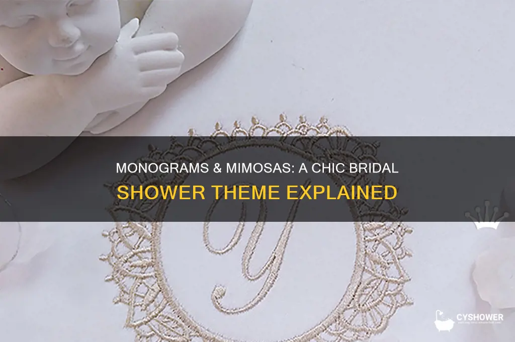 what is a monogram and mimosa bridal shower