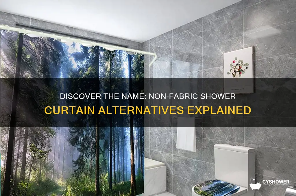 what is a non fabric shower curtain called