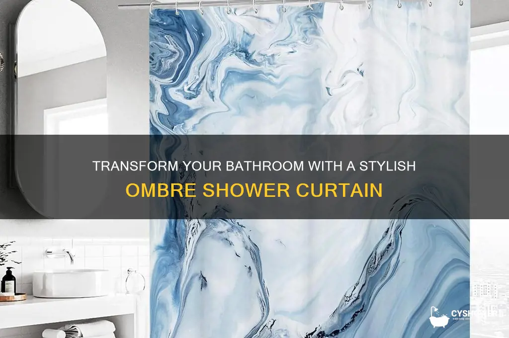 what is a ombre shower curtain