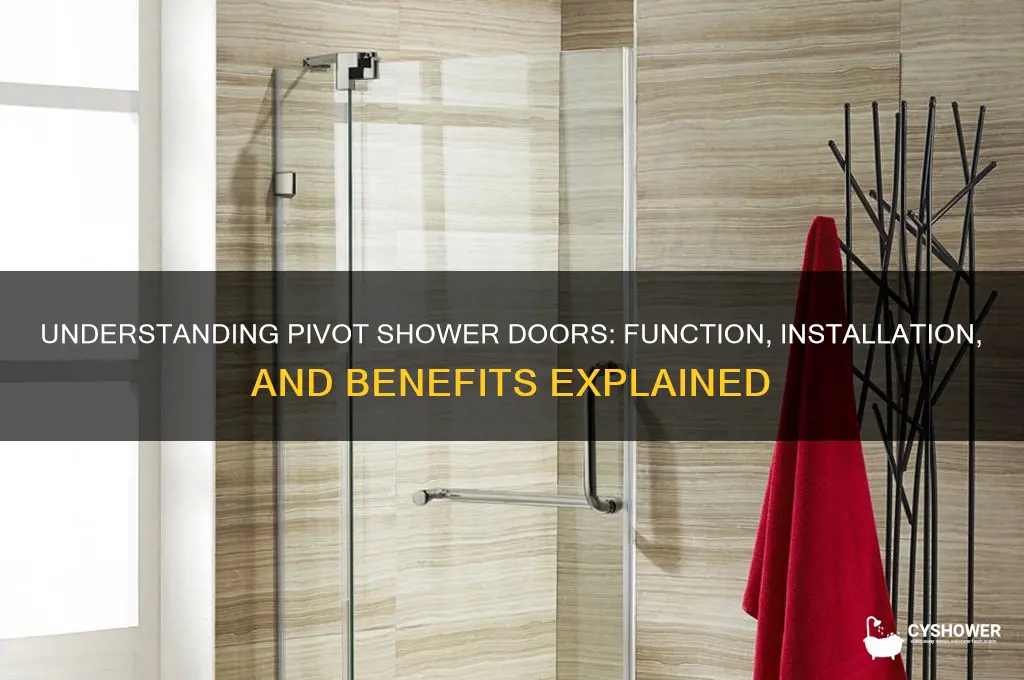 what is a pivot shower door