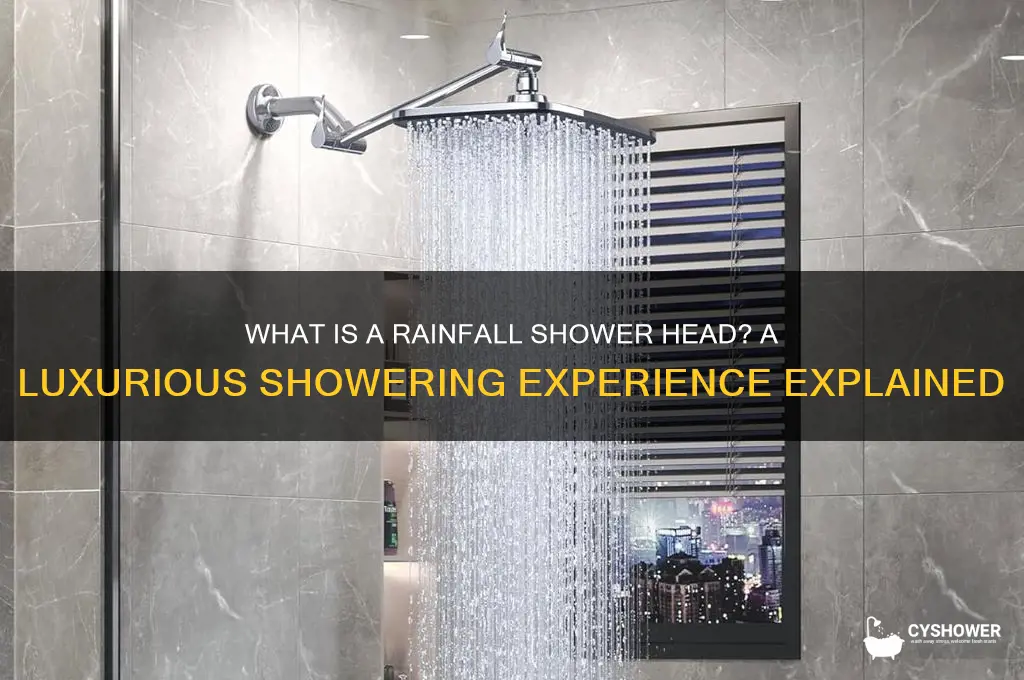 what is a rain fall shower head