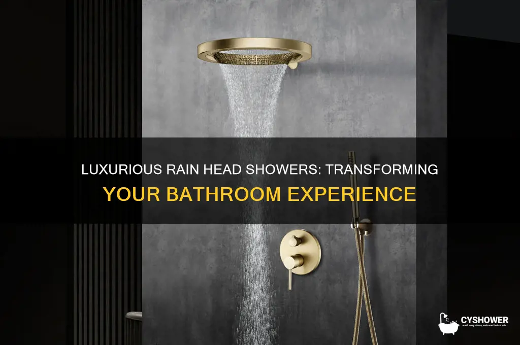 what is a rain head shower
