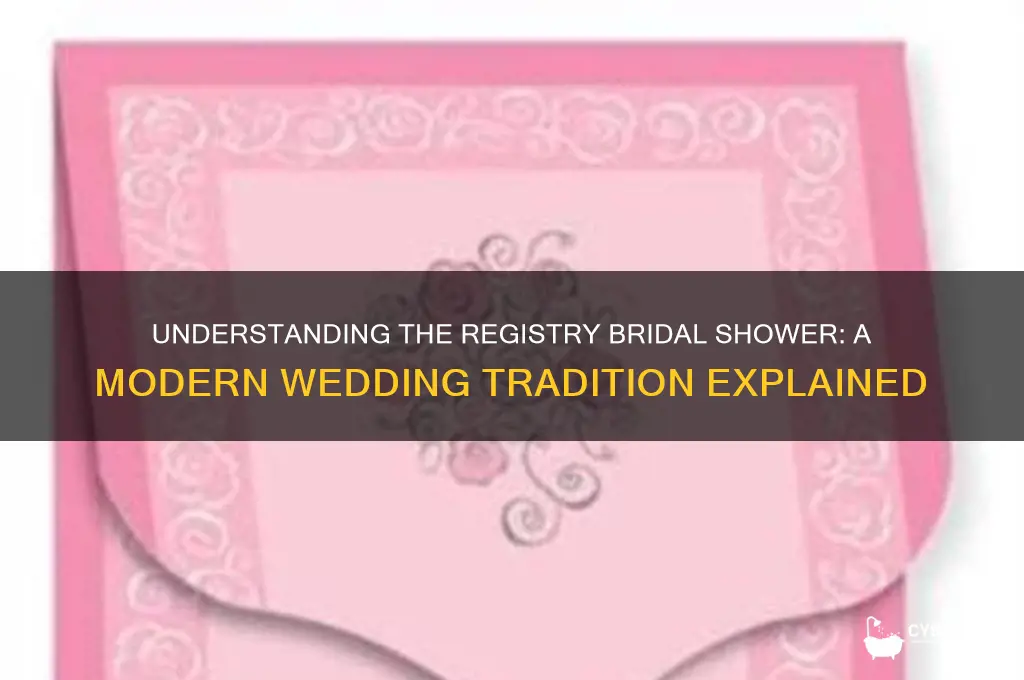 what is a registry bridal shower