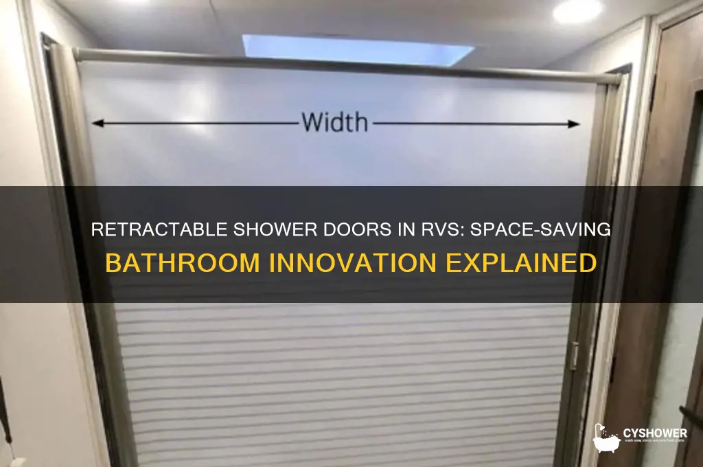 what is a retractable shower doors in rv