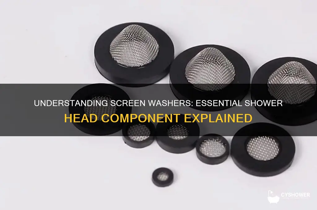 what is a screen washer in a shower head