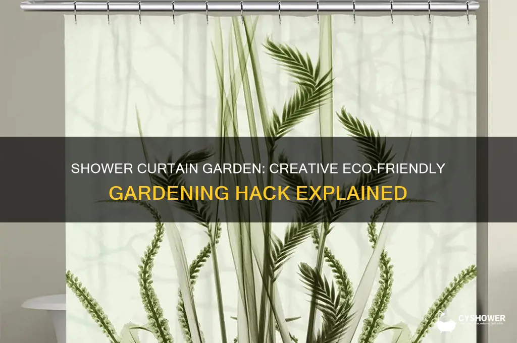 what is a shower curtain garden