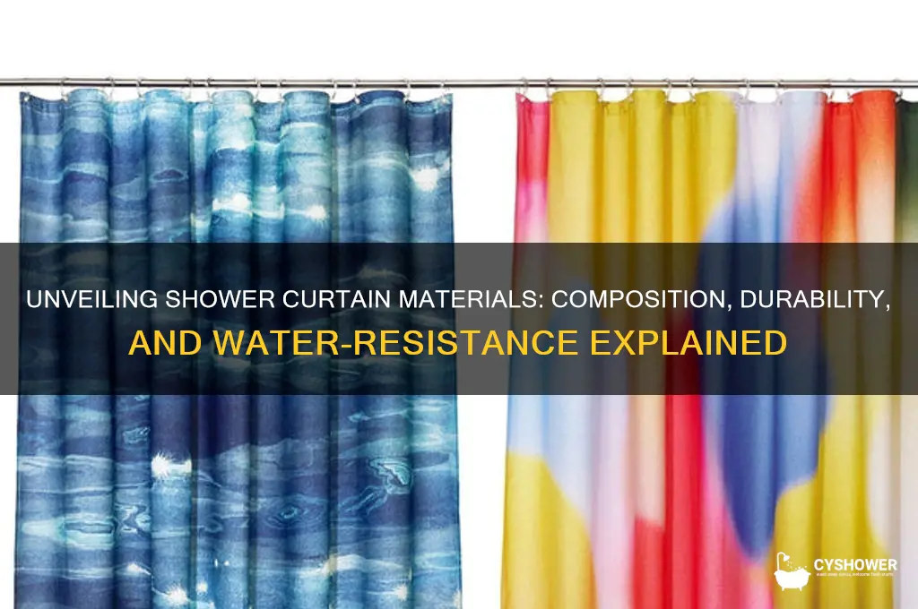 what is a shower curtain made of