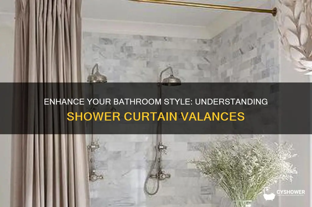 what is a shower curtain valance