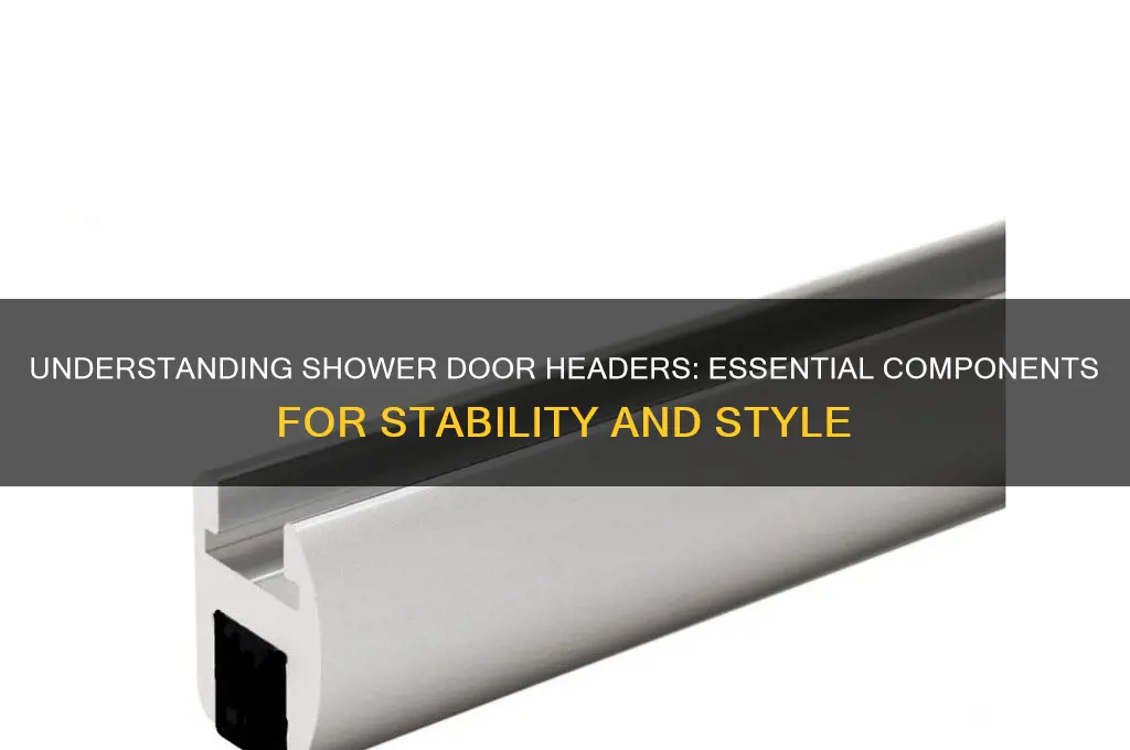 what is a shower door header