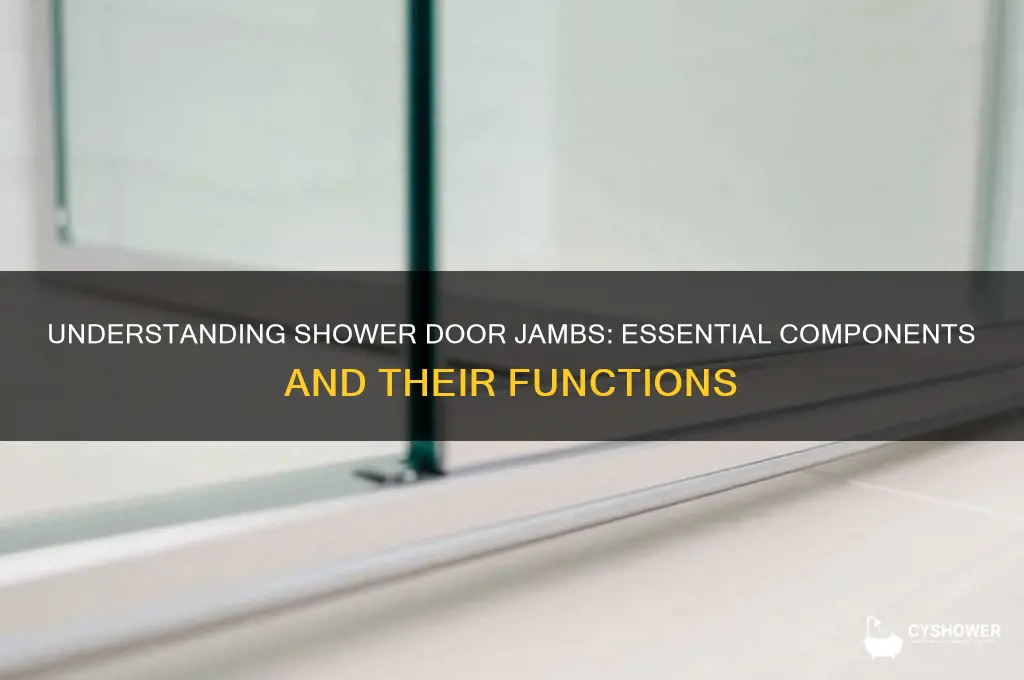 what is a shower door jamb