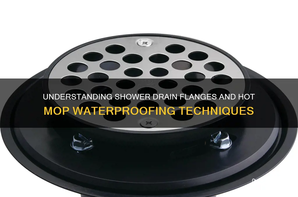 what is a shower drain with a flange hot mop